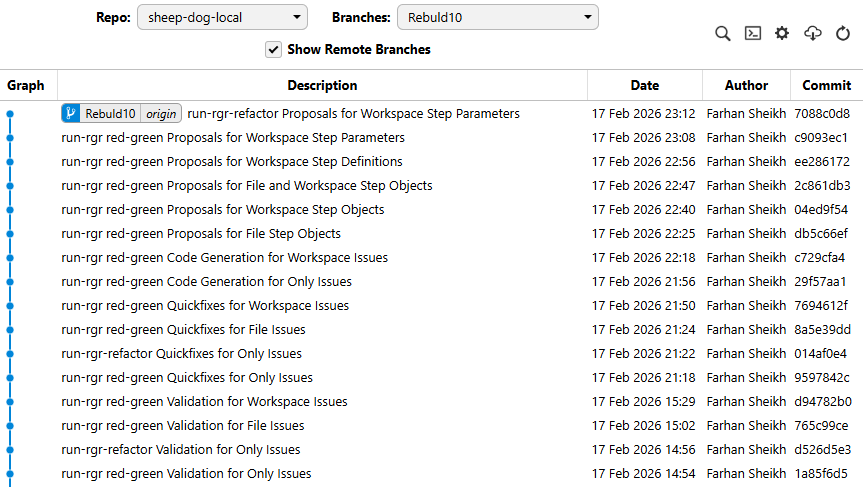 Commit after feature